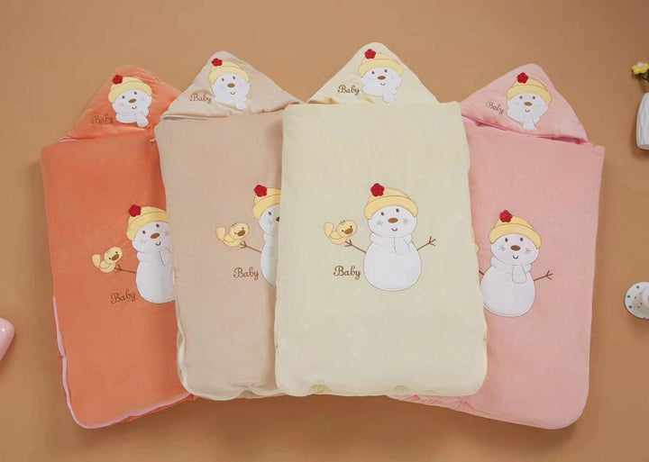 Adorable Snowman Baby Sleeping Bags – Soft & Warm Winter Wraps