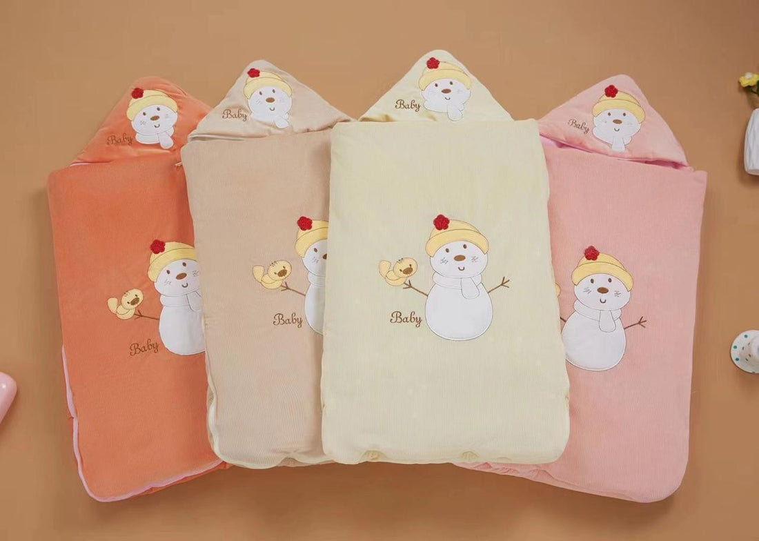 Adorable Snowman Baby Sleeping Bags – Soft & Warm Winter Wraps