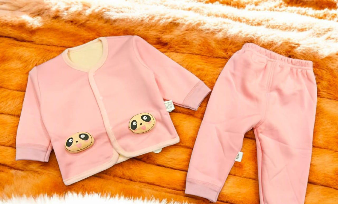 Baby Cotton Suit Set – Soft Long Sleeve Outfit with Cute Bunny & Carrot Print (Newborn to Toddler)