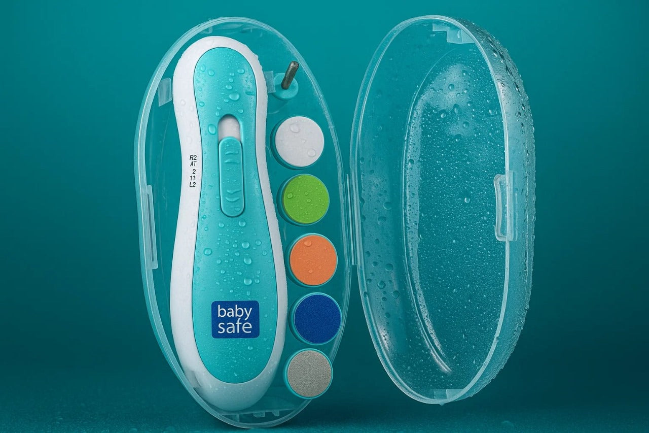 🍼 Baby Safe Electric Nail Trimmer Kit – Gentle Nail Care for Newborns & Kids