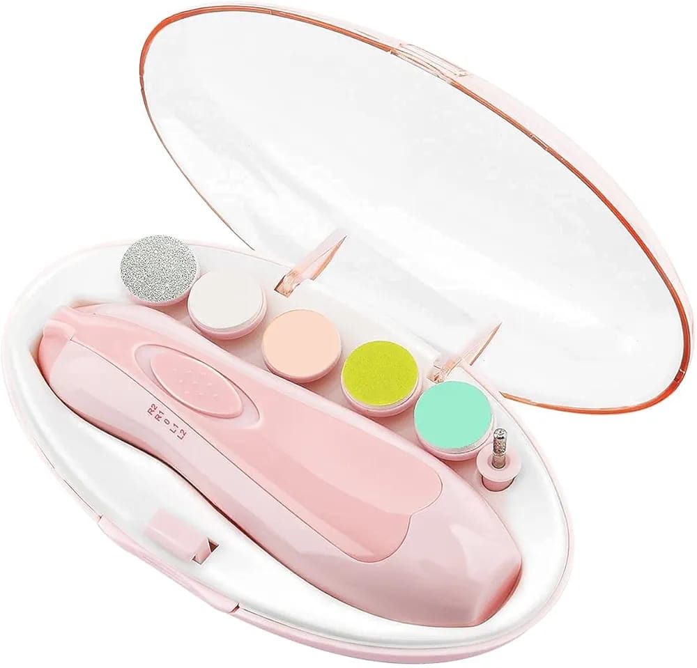 🍼 Baby Safe Electric Nail Trimmer Kit – Gentle Nail Care for Newborns & Kids