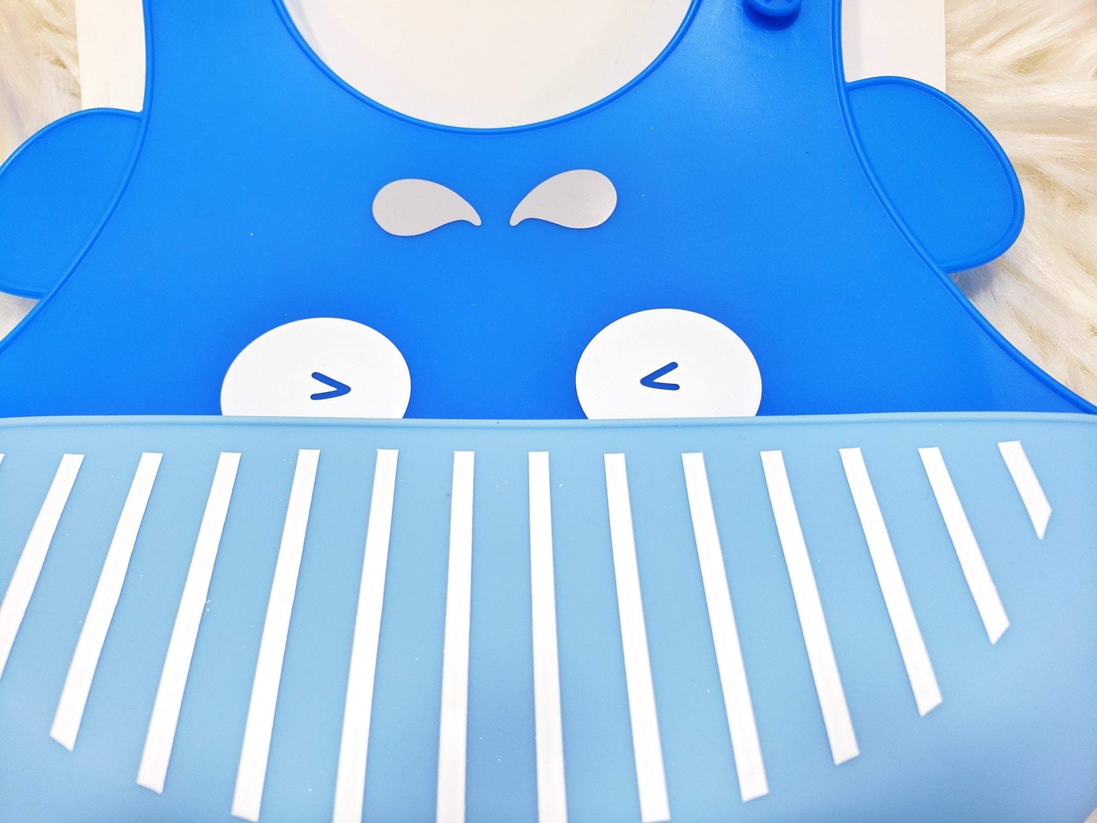 Blue Whale Silicone Baby Bib – Imported, Mess-Free & Cute