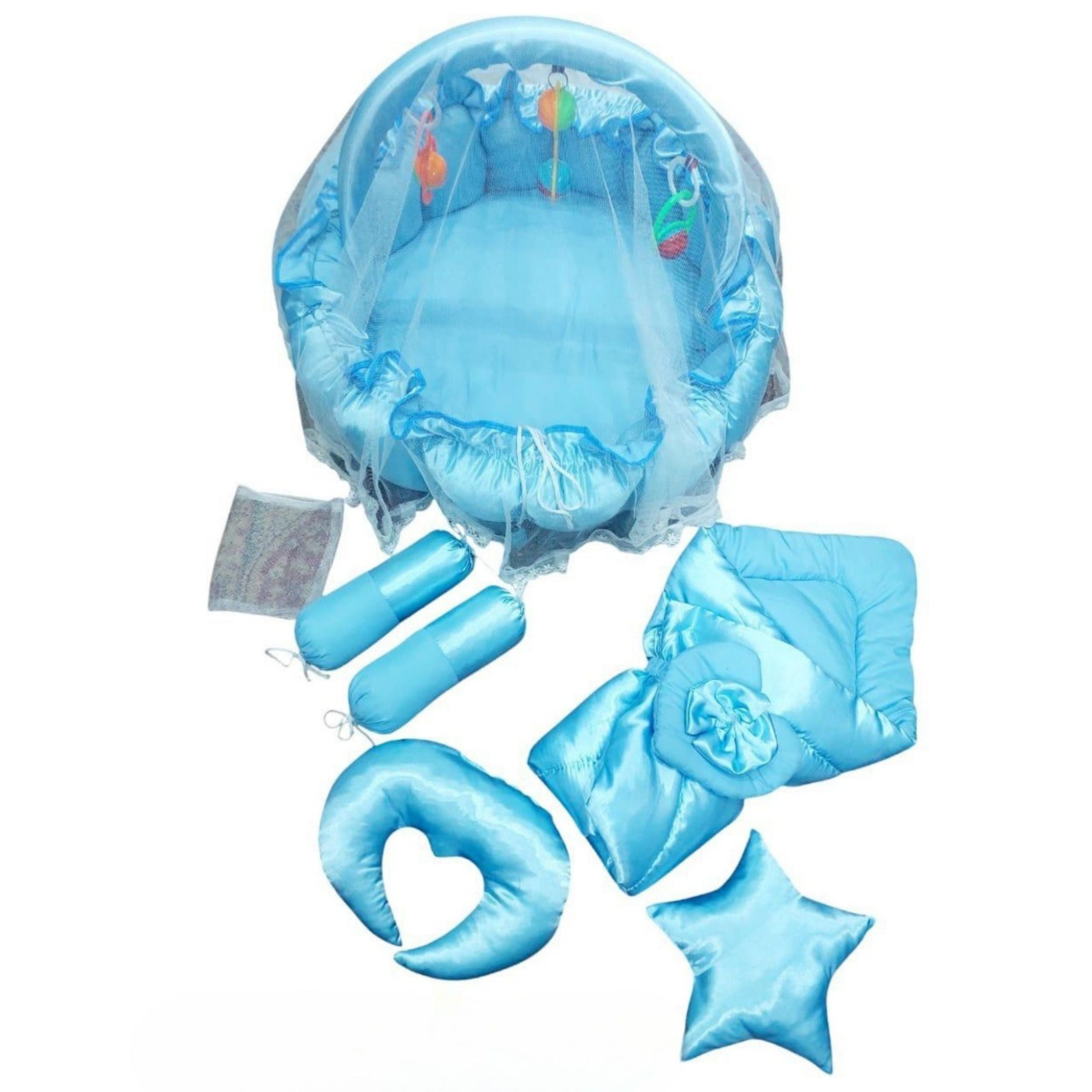 Title: 11-in-1 Baby Bedding Set with Play Gym, Blanket & Pillows – Newborn Essentials