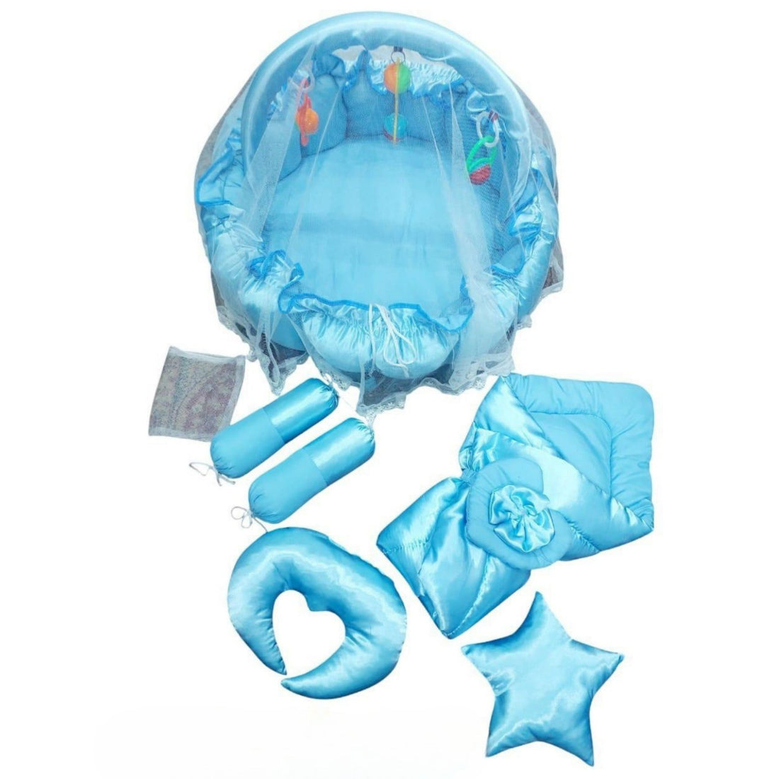 Title: 11-in-1 Baby Bedding Set with Play Gym, Blanket & Pillows – Newborn Essentials